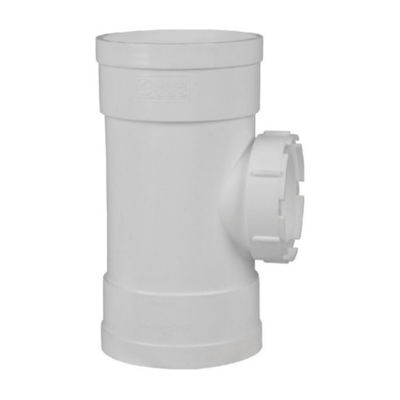 PVC riser inspection port
