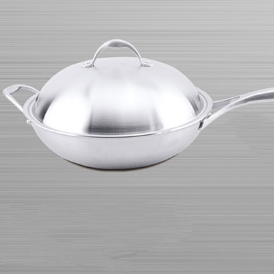 Stainless steel frying pan