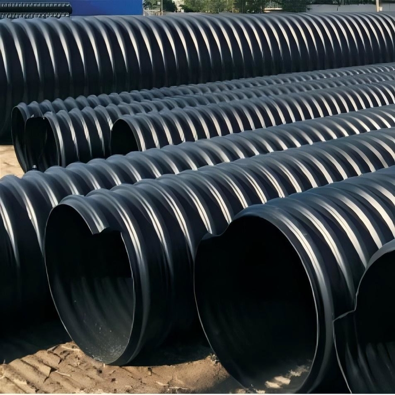 Metal Reinforced PE Spiral Corrugated Pipe and Accessories