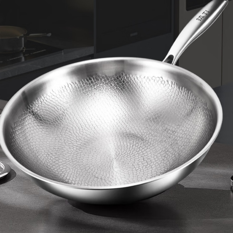 Titanium frying pan